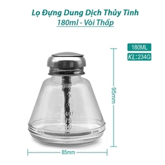 Lọ đựng dung dịch hóa chất thủy tinh