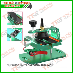 Đế Kẹp Xoay 360 Làm Lưng, Tách Màn 3in1 ( Chân Cao )