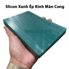 Đệm cao su silicon xanh độ cứng 7.5 165x107x17