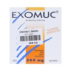 Exomuc 200mg hộp 30 gói - pháp       12.5