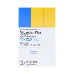 Micardis Plus 40/12,5mg Hộp 3vỉ *10viên               305