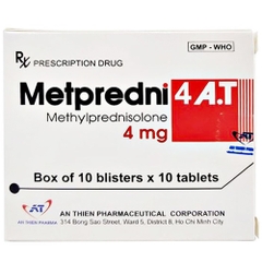 Metpredni 4 A.T 10 vỉ x 10 viên