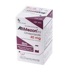 Thuốc Atimezon Inj 40mg hỗ trợ điều trị viêm loét dạ dày, tá tràng hiệu quả (Hộp 3 lọ)