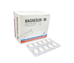 Viên nén Magnesium B6 Dược Cửu Long điều trị thiếu magnesi nặng (10 vỉ x 10 viên)