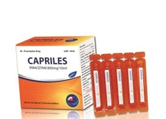 Thuốc Capriles 800mg/10ml Hà Tây điều trị rung giật cơ, thiếu máu não (20 ống x 10ml)