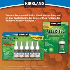Lọ xịt viêm xoang mũi Kirkland Aller Flo của Mỹ