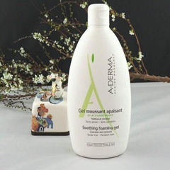 Sữa tắm kiêm sữa rửa mặt Gel Moussant Apaisant A-DERMA