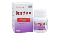 Basethyrox 100mg trị tăng năng tuyến giáp lọ 100 viên