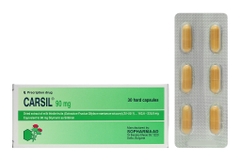 Carsil 90mg hỗ trợ trị viêm gan, xơ gan, gan nhiễm mỡ (5 vỉ x 6 viên)