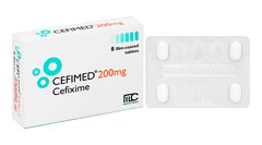 Cefimed 200mg trị các nhiễm khuẩn cấp (2 vỉ x 4 viên)