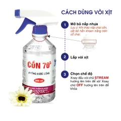 Cồn Xịt Sát Khuẩn 70 độ 500ML