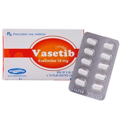 Vasetib 10mg điều trị tăng mỡ máu nguyên phát và tăng cholesterol máu