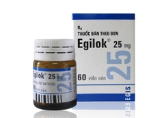 Thuốc tim mạch, huyết áp Egilok 25mg