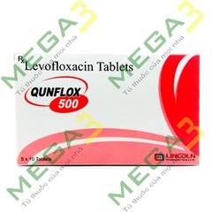 qunflox 500mg  hôp 5vỉ *10viên