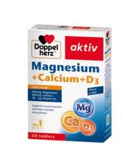 Thực phẩm bảo vệ sức khỏe Magnesium + Calcium + D3 (30 viên) Doppe Herz