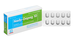 Nady-Dapag 10 trị đái tháo đường tuýp 2 (3 vỉ x 10 viên)