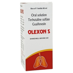 Dung dịch uống Terbutalin sulfat Guaifenesin OLEXON S Hà Nam điều trị ho có đờm, ho do hen phế quản (90ml)