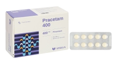 Pracetam 400mg trị chóng mặt, suy giảm trí nhớ ở người cao tuổi (10 vỉ x 10 viên)