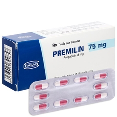 Premilin 75mg trị động kinh, đau dây thần kinh (3 vỉ x 10 viên)