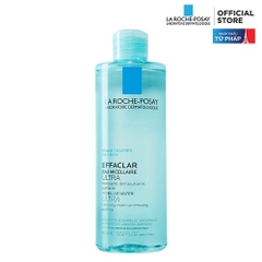 Nước làm sạch sâu và tẩy trang dành cho da dầu nhạy cảm La Roche-Posay Effaclar Micellar Water Ultra