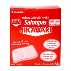 Miếng dán giữ nhiệt Salonpas Jikabari