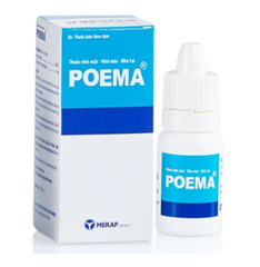 Thuốc nhỏ mắt, mũi, tai Poema Merap điều trị viêm kết mạc, viêm mí mắt (10ml)
