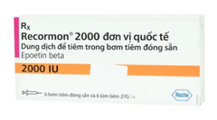Thuốc tiêm Recormon 2000IU điều trị bệnh thiếu máu (6 ống)