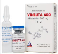 Thuốc tiêm Vinluta 600 Vinphaco giảm độc tính của xạ trị và hóa chất điều trị ung thư (1 lọ bột + 1 ống nước cất tiêm 10ml)