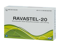 Thuốc Ravastel-20 - phòng ngừa bệnh tim mạch ( 3 vỉ x 10 viên)