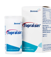 Thuốc Topralsin Benovas điều trị triệu chứng ho khan, ho do dị ứng và kích ứng (24 viên)