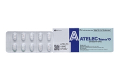 Atelec Tablets 10 trị tăng huyết áp (10 vỉ x 10 viên)