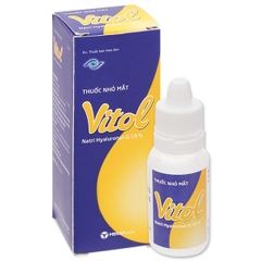 Thuốc nhỏ mắt Vitol 0.18% giảm khô mắt lọ 12ml