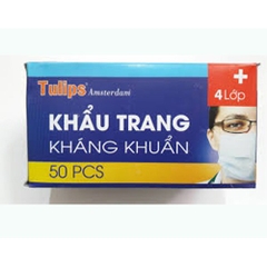 Khẩu Trang Kháng Khuẩn Tulip hộp 50 cái - Khẩu Trang Tulip Màu Đen