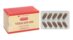 Vihacaps 600 cải thiện các triệu chứng bệnh lý gan (5 vỉ x 10 viên)