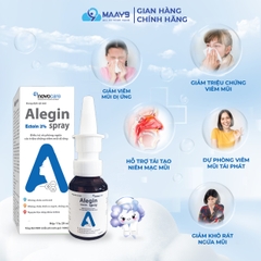 Dung Dịch Xịt Mũi Alegin Plus Hỗ Trợ Giảm Viêm Mũi Dị Ứng, Ngạt Mũi, Sổ Mũi