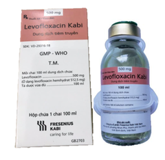 Dịch tiêm truyền Levofloxacin Kabi 100ml Fresenius Kabi điều trị nhiễm khuẩn, viêm phổi