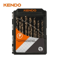 Bộ mũi khoan inox HSS-Co 19 cái (1.0-10mm)Kendo - 11604134