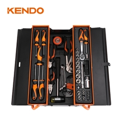 Bộ dụng cụ sửa chữa với 3 khai chứa 70 chi tiết Kendo - 90201