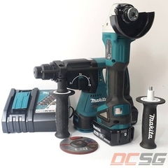 Bộ sản phẩm máy khoan, máy mài dùng pin 18V Makita DLX2161X