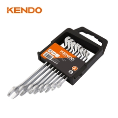 Bộ 8 cái cờ lê kết hợp 2 đầu miệng và miệng bằng thép CrV Kendo - 15747