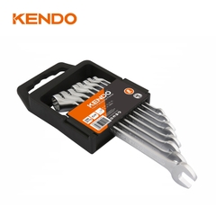 Bộ 8 cái cờ lê kết hợp 2 đầu miệng và miệng bằng thép CrV Kendo - 15747
