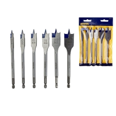 Mũi khoét gỗ đuôi cá chuôi lục giác (6 chi tiết/bộ) Irwin 10502826