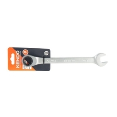 Cờ lê kết hợp 2 đầu, vòng tự động và miệng bằng thép Cr-V 19mm kendo - 15519