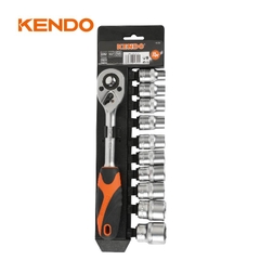 Bộ đầu tuýp 12 cạnh và cần siết 3/8 inch 11 chi tiết Kendo - 16208