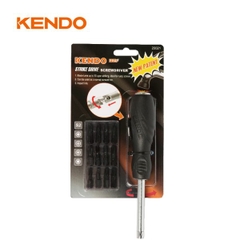 Bộ tua vít đóng xoay 13 chi tiết chất liệu thép S2 Kendo - 20021