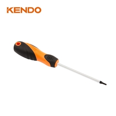 Tua vít đầu hình sao bằng thép Cr-V tay cầm bọc cao su T20x100mm Kendo - 20172