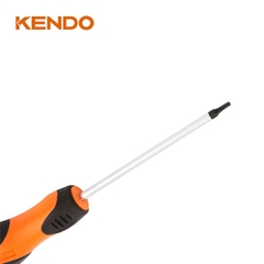 Tua vít đầu hình sao bằng thép Cr-V tay cầm bọc cao su T20x100mm Kendo - 20172