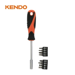 Bộ tay vặn kèm đầu vít 9 chi tiết Kendo - 20236