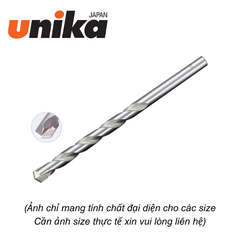 Mũi khoan tường, bê tông 3.8x85mm chuôi tròn Unika B3.8x85