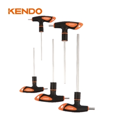 Bộ chìa khóa đầu lục giác tay cầm chữ T chất liệu thép CrV (5 cái/ bộ) Kendo - 20779